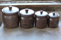 Medium Canister with with Lid Stoneware Pottery