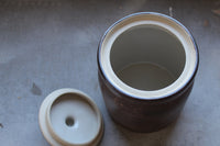 Small Canister with with Lid Stoneware Pottery
