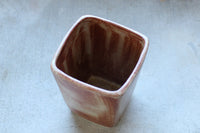 Square 8 oz Tumbler Stoneware Pottery