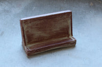 Stoneware Pottery Business Card Holder