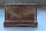 Stoneware Pottery Business Card Holder