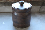 Extra Large Canister with with Lid Stoneware Pottery