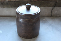 Medium Canister with with Lid Stoneware Pottery