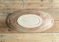 Stoneware Oval Serving Tray