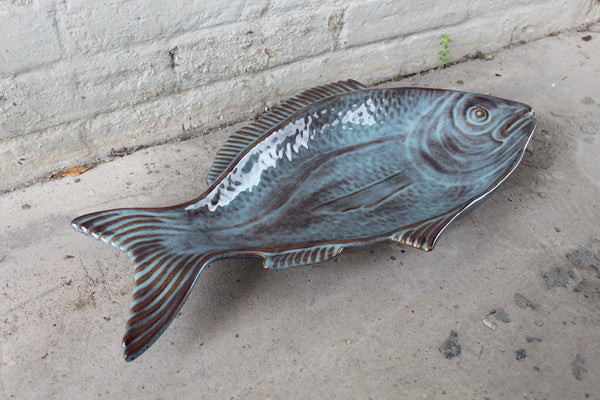 Stoneware Fish Serving Platter