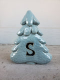 Personalized Stoneware Pottery Christmas Tree