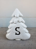 Personalized Stoneware Pottery Christmas Tree