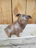 Stoneware Small Sitting Pig