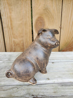 Stoneware Small Sitting Pig