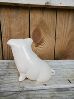 Stoneware Small Sitting Pig